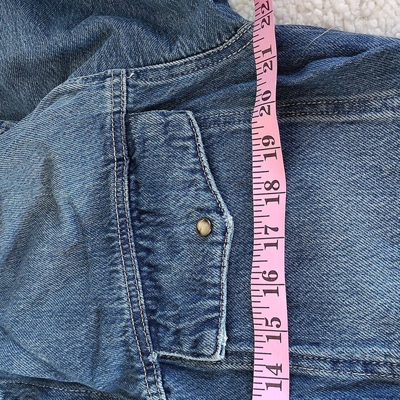 Free People "We the Free" The Townes Coverall Medium Wash Denim Jumpsuit L - Picture 13 of 15